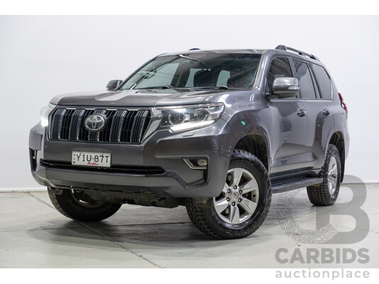 10/2018 Toyota Landcruiser Prado GXL (4x4) GDJ150R MY17 4d Wagon Graphite Grey Turbo Diesel 2.8L