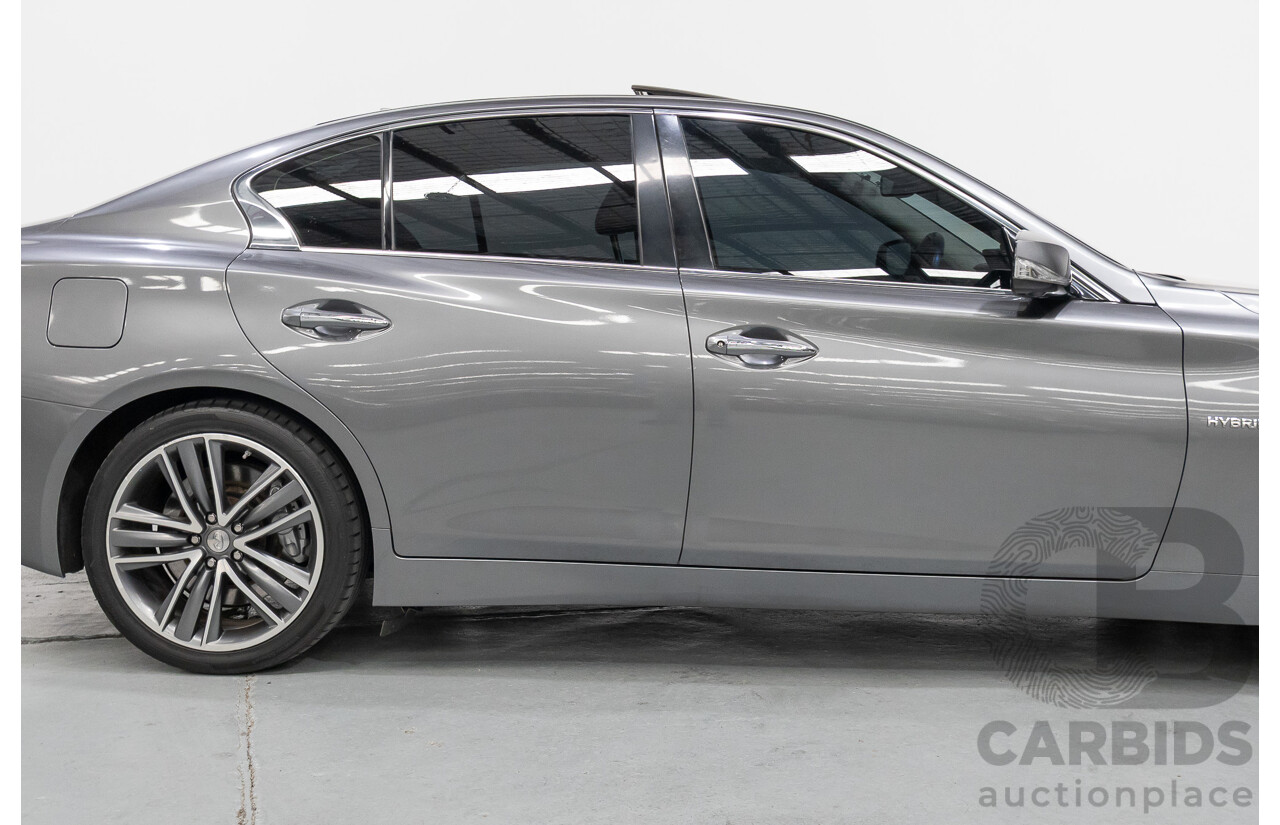 4/2015 Infiniti Q50 Hybrid S Premium (AWD) V37 4d Sedan Shadow Grey Metallic V6 3.5L