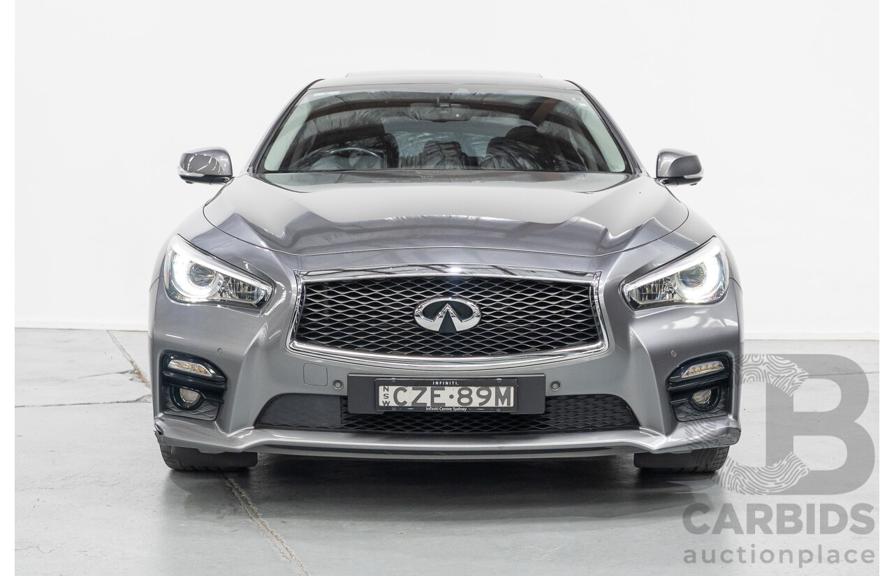 4/2015 Infiniti Q50 Hybrid S Premium (AWD) V37 4d Sedan Shadow Grey Metallic V6 3.5L