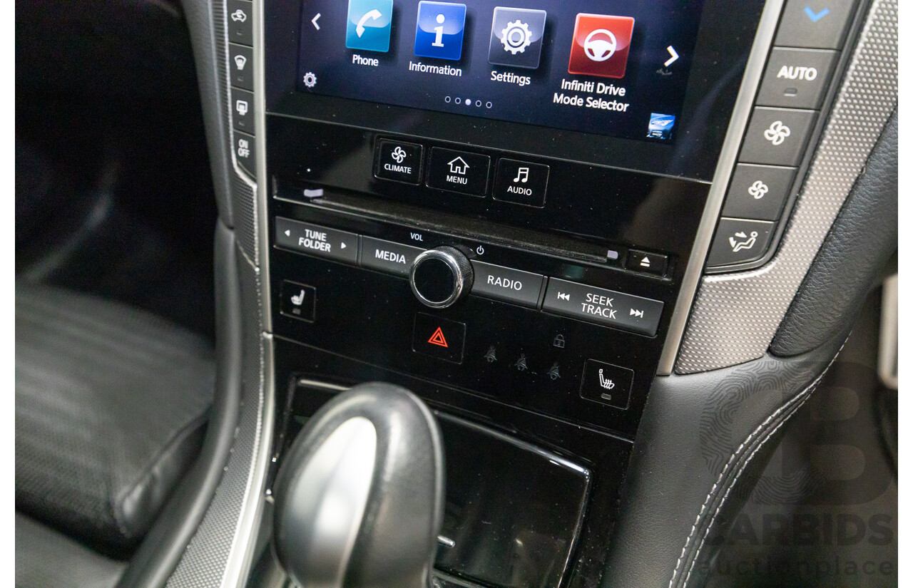 4/2015 Infiniti Q50 Hybrid S Premium (AWD) V37 4d Sedan Shadow Grey Metallic V6 3.5L