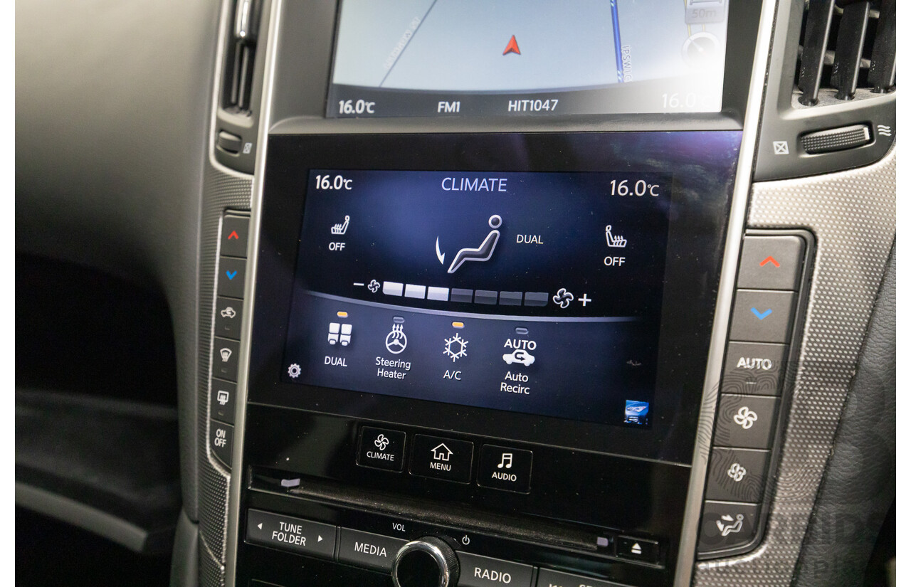 4/2015 Infiniti Q50 Hybrid S Premium (AWD) V37 4d Sedan Shadow Grey Metallic V6 3.5L
