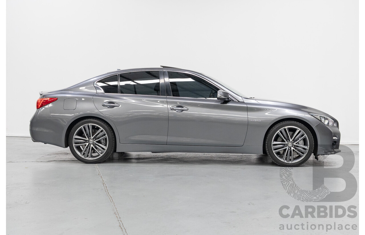 4/2015 Infiniti Q50 Hybrid S Premium (AWD) V37 4d Sedan Shadow Grey Metallic V6 3.5L