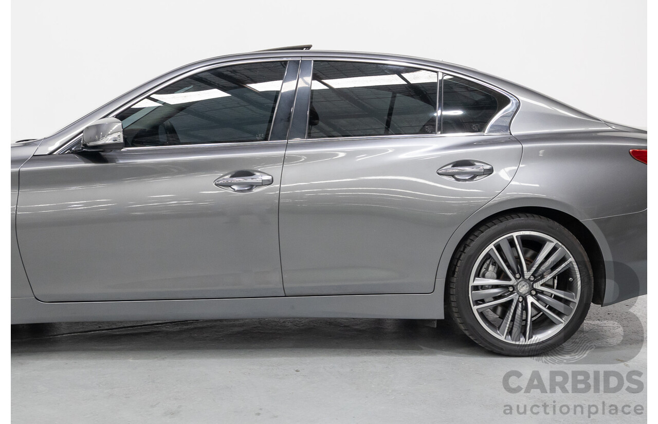 4/2015 Infiniti Q50 Hybrid S Premium (AWD) V37 4d Sedan Shadow Grey Metallic V6 3.5L