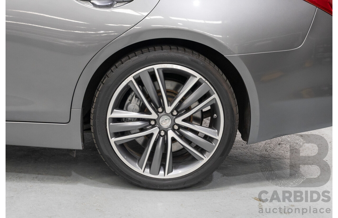 4/2015 Infiniti Q50 Hybrid S Premium (AWD) V37 4d Sedan Shadow Grey Metallic V6 3.5L