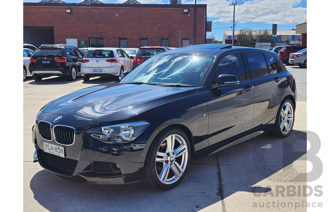 10/2013 Bmw 1 18d F20 MSport MY13 5d Hatchback Black 2.0L