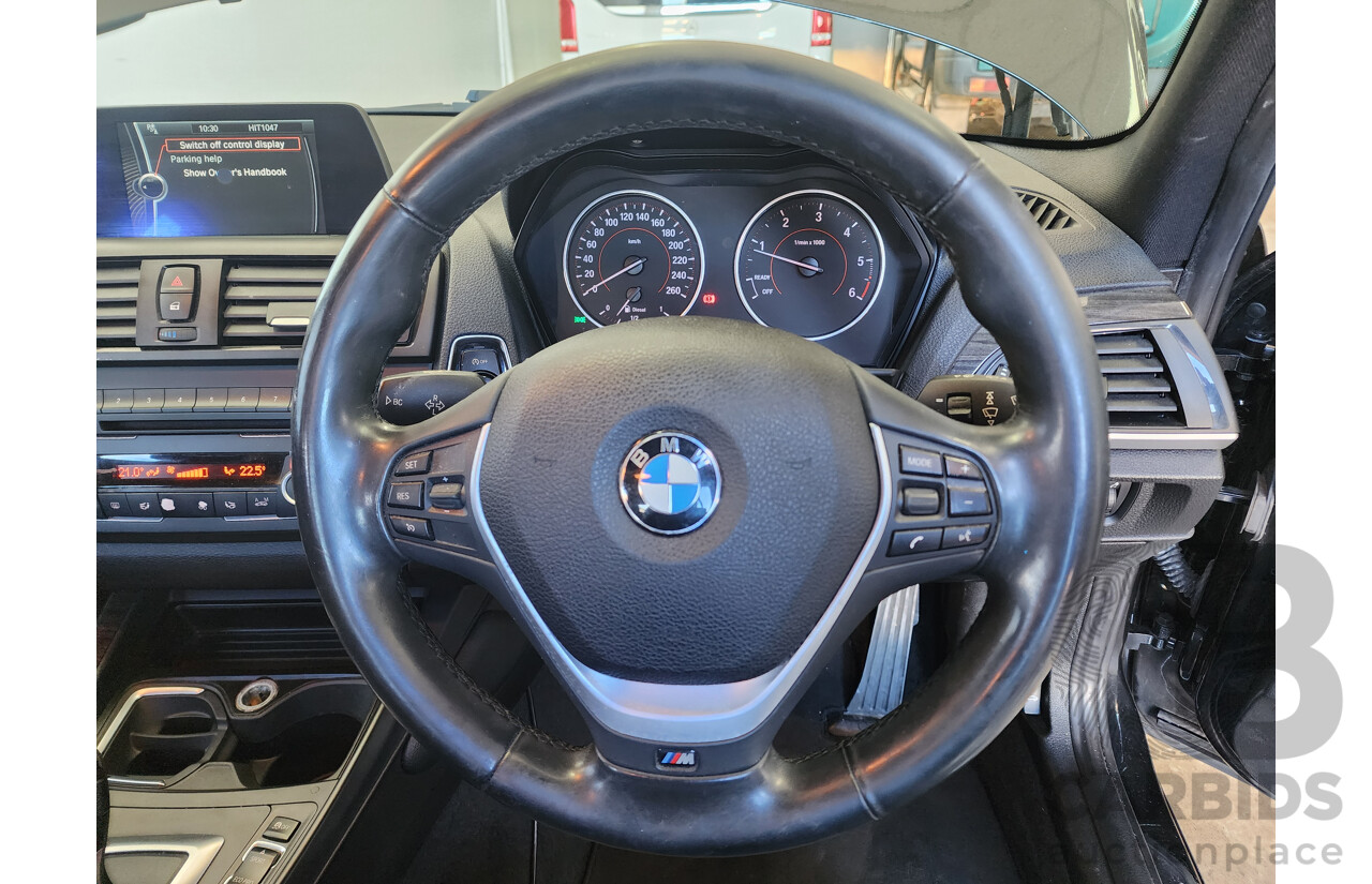 10/2013 Bmw 1 18d F20 MSport MY13 5d Hatchback Black 2.0L