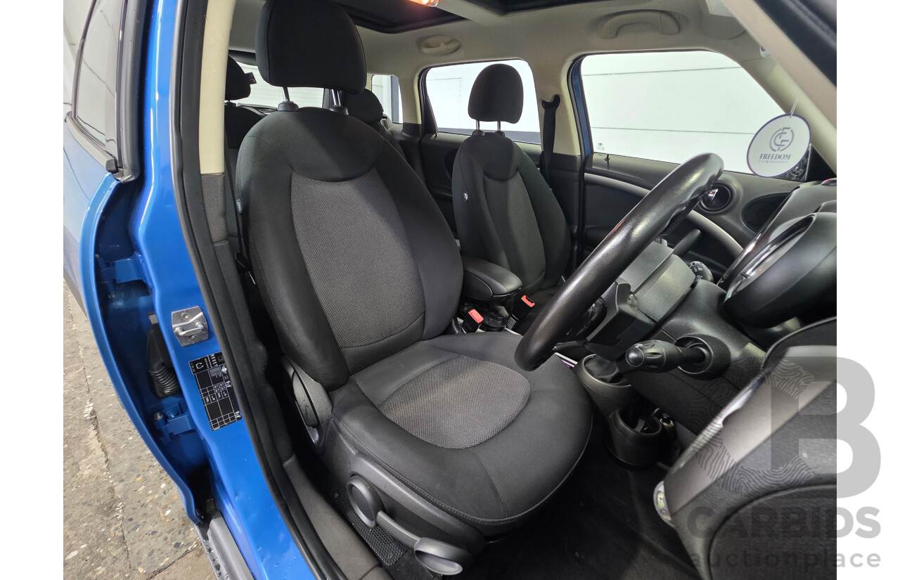 2/2012 Mini Cooper Countryman R60 MY12 4d Wagon True Blue Metallic 1.6L