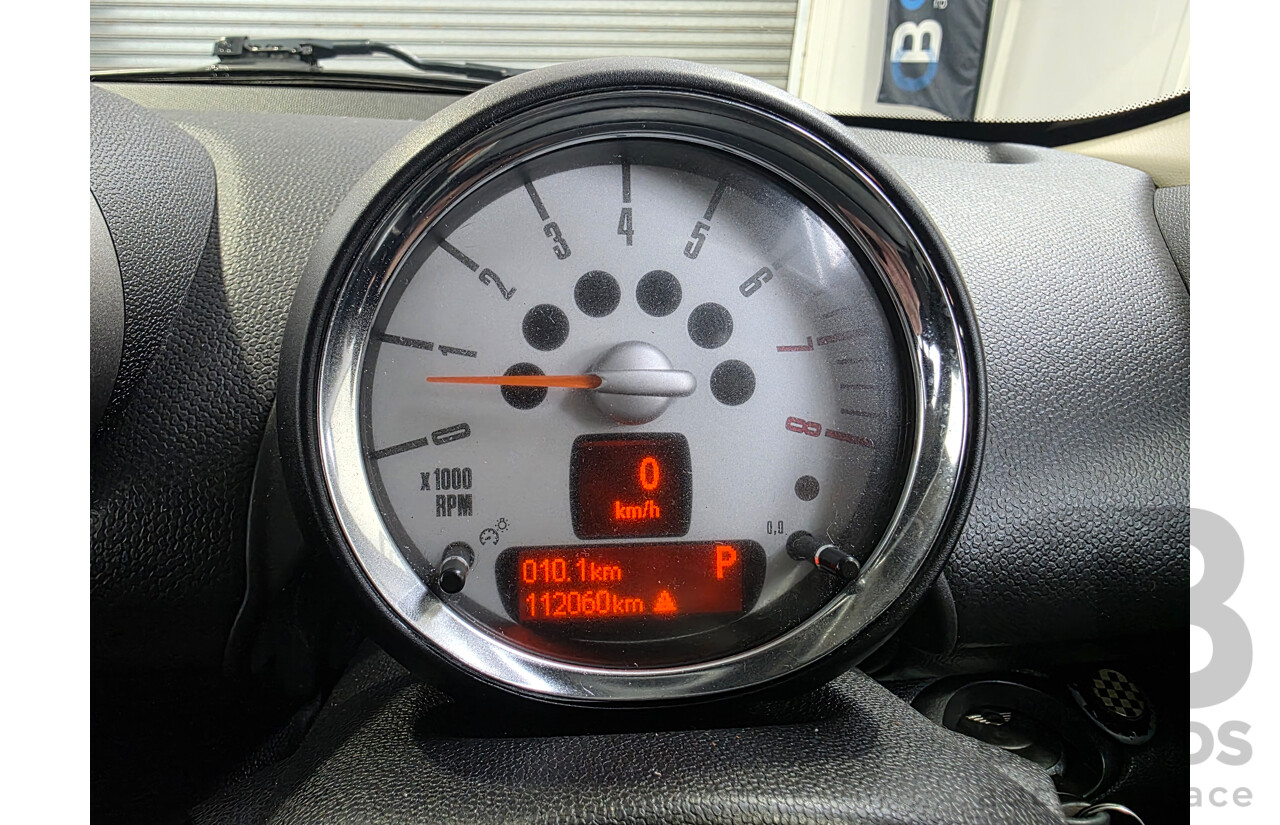 2/2012 Mini Cooper Countryman R60 MY12 4d Wagon True Blue Metallic 1.6L