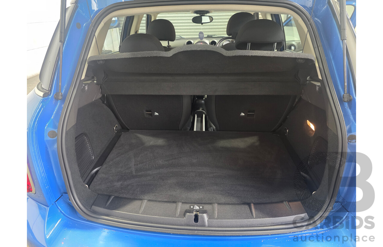 2/2012 Mini Cooper Countryman R60 MY12 4d Wagon True Blue Metallic 1.6L