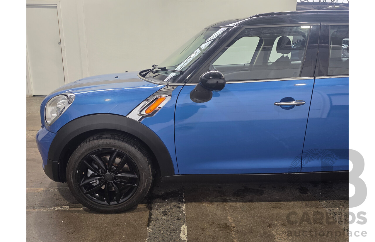 2/2012 Mini Cooper Countryman R60 MY12 4d Wagon True Blue Metallic 1.6L