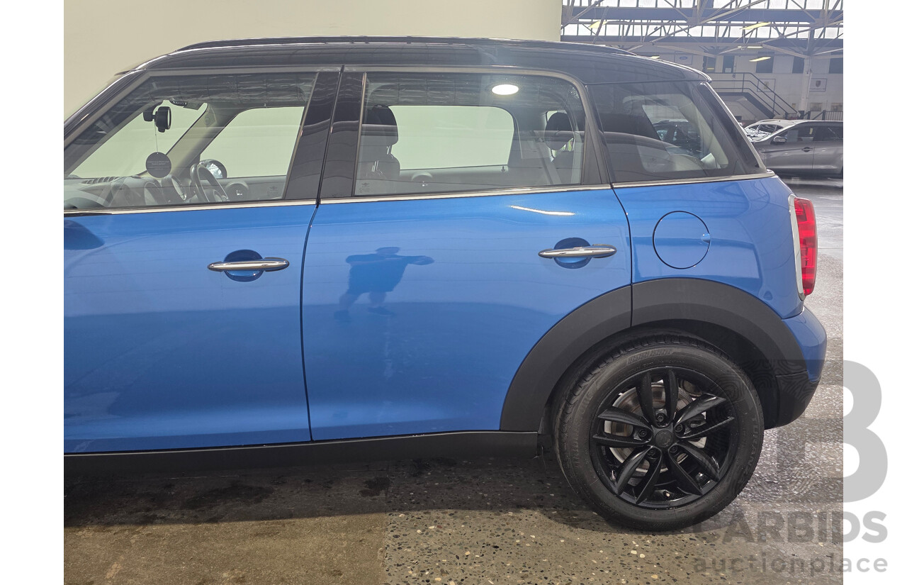 2/2012 Mini Cooper Countryman R60 MY12 4d Wagon True Blue Metallic 1.6L