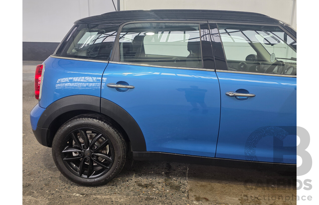 2/2012 Mini Cooper Countryman R60 MY12 4d Wagon True Blue Metallic 1.6L