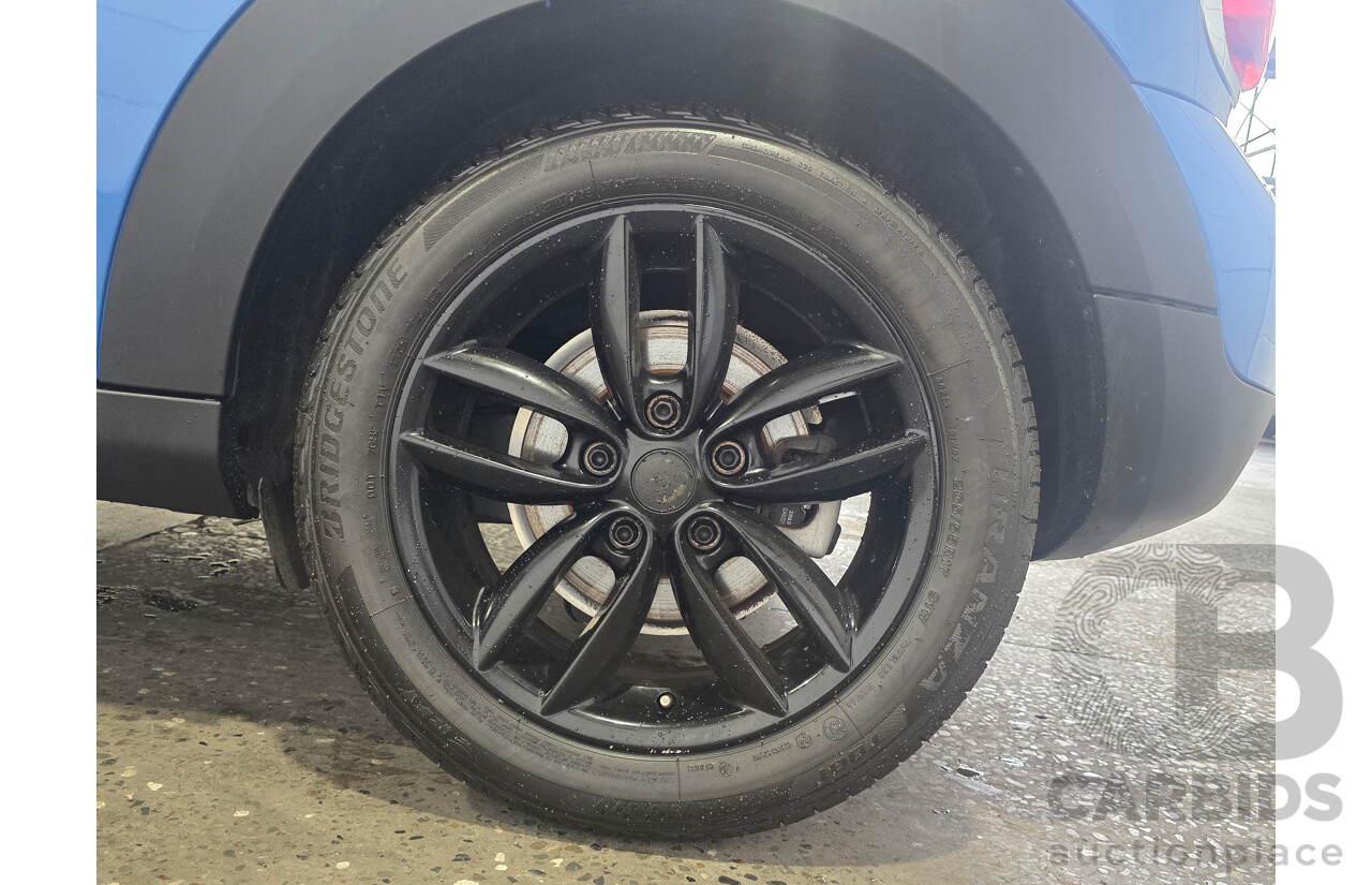 2/2012 Mini Cooper Countryman R60 MY12 4d Wagon True Blue Metallic 1.6L