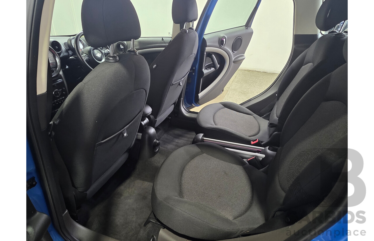 2/2012 Mini Cooper Countryman R60 MY12 4d Wagon True Blue Metallic 1.6L