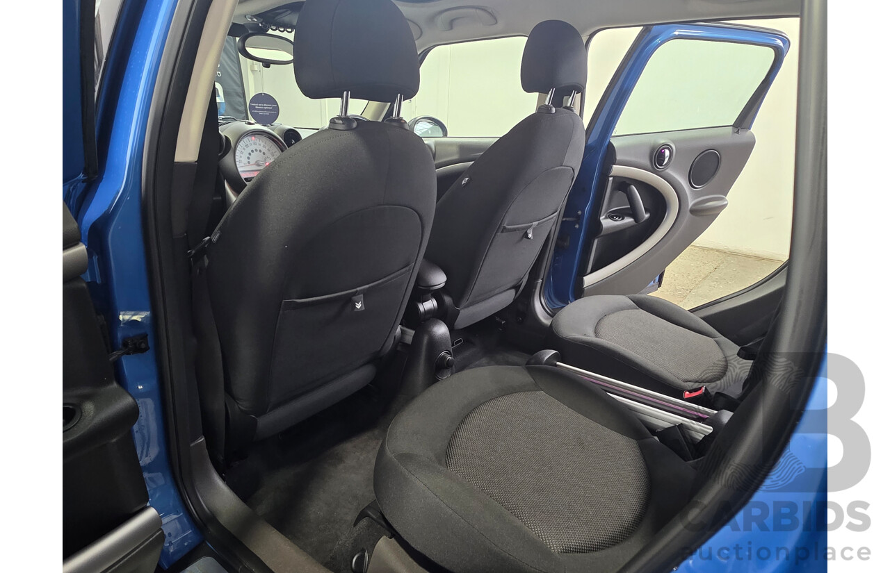 2/2012 Mini Cooper Countryman R60 MY12 4d Wagon True Blue Metallic 1.6L