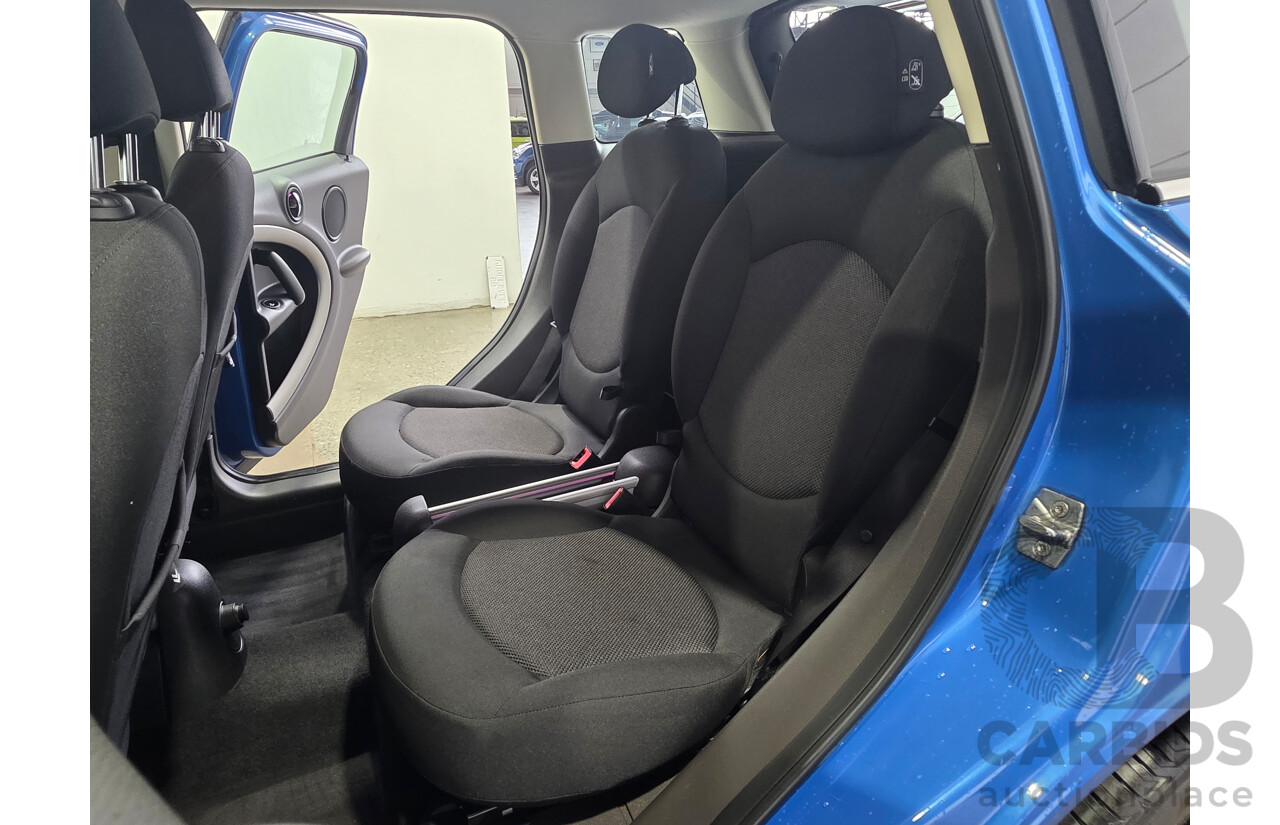 2/2012 Mini Cooper Countryman R60 MY12 4d Wagon True Blue Metallic 1.6L