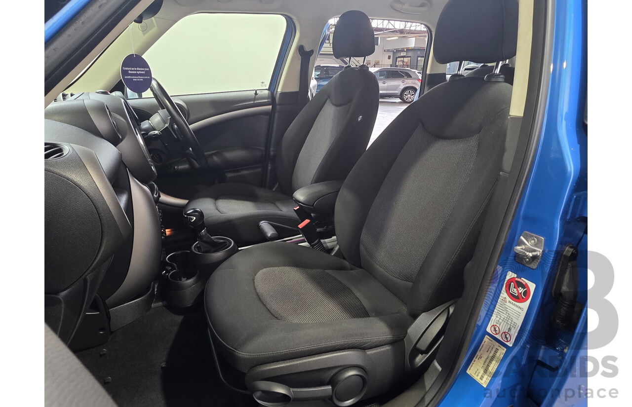2/2012 Mini Cooper Countryman R60 MY12 4d Wagon True Blue Metallic 1.6L