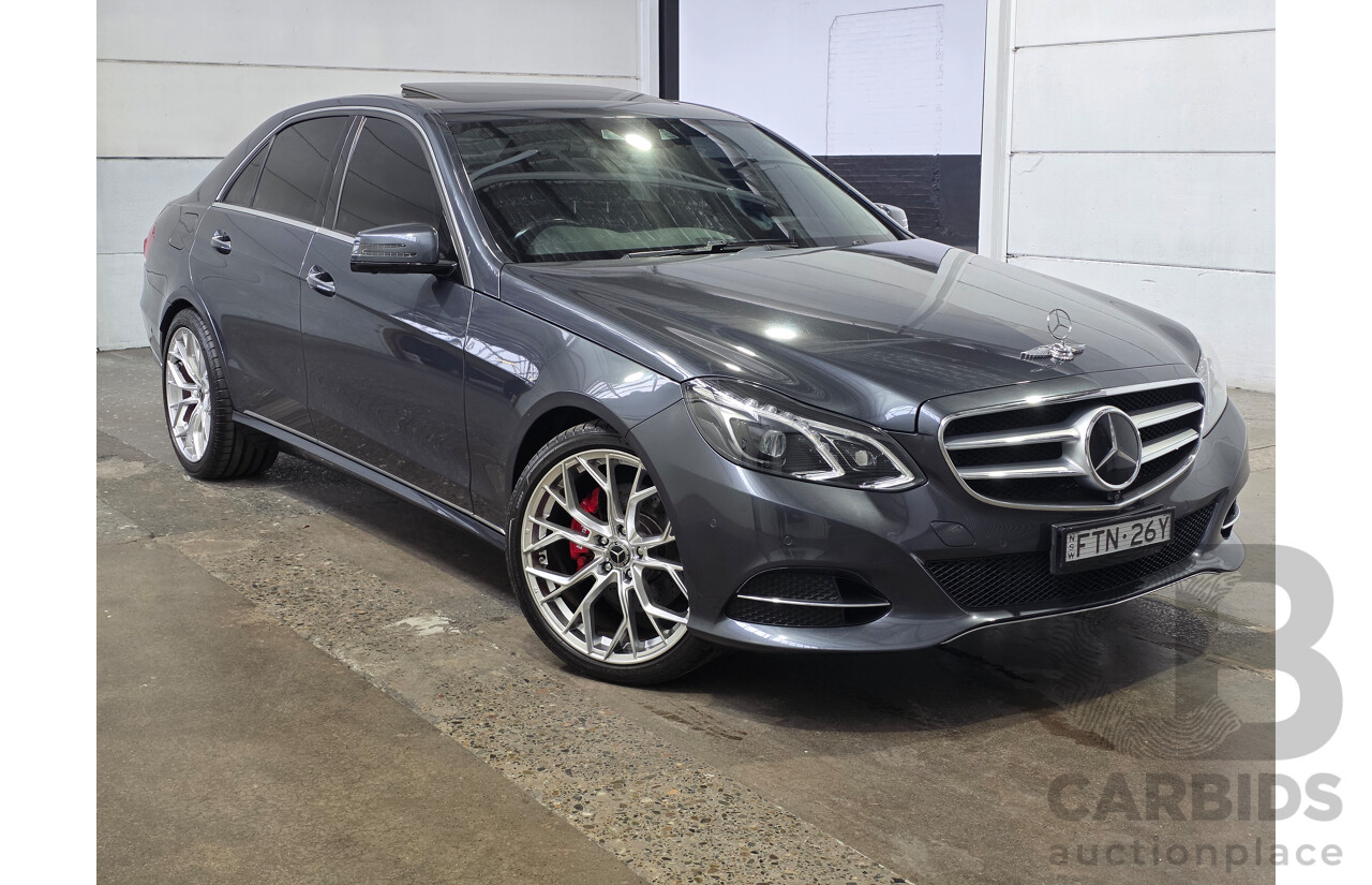 07/2014 Mercedes-Benz E250 W212 MY14 4d Sedan Tenorite Grey Metallic Turbo 2.0L