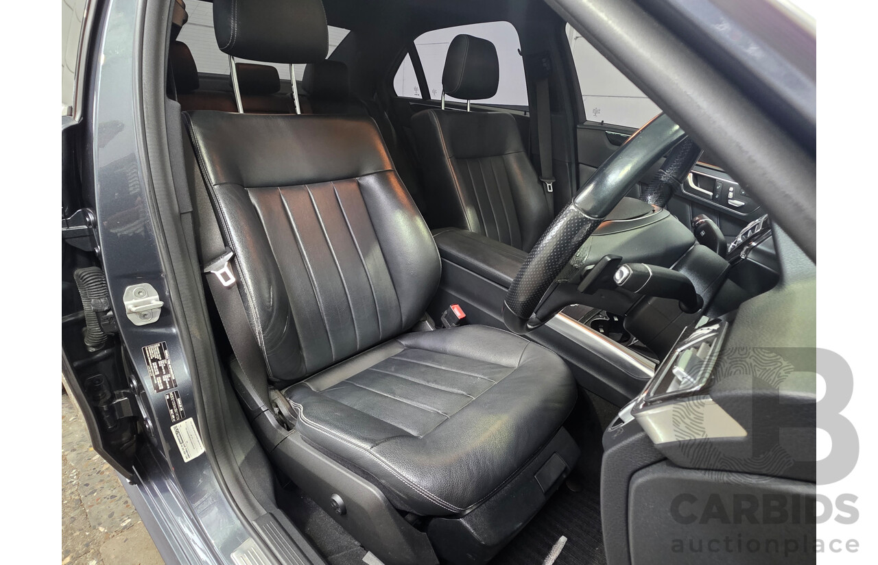 07/2014 Mercedes-Benz E250 W212 MY14 4d Sedan Tenorite Grey Metallic Turbo 2.0L
