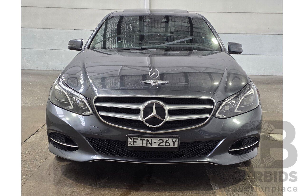 07/2014 Mercedes-Benz E250 W212 MY14 4d Sedan Tenorite Grey Metallic Turbo 2.0L