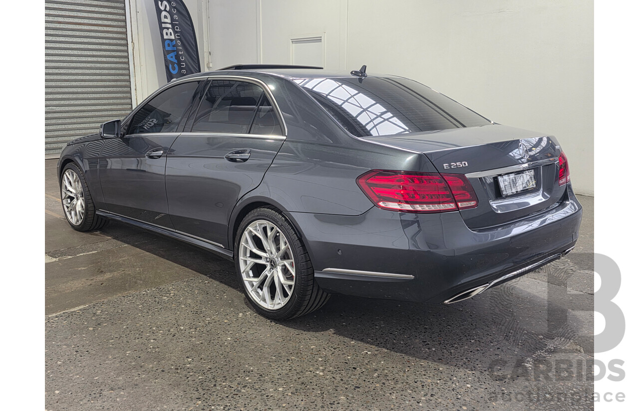 07/2014 Mercedes-Benz E250 W212 MY14 4d Sedan Tenorite Grey Metallic Turbo 2.0L
