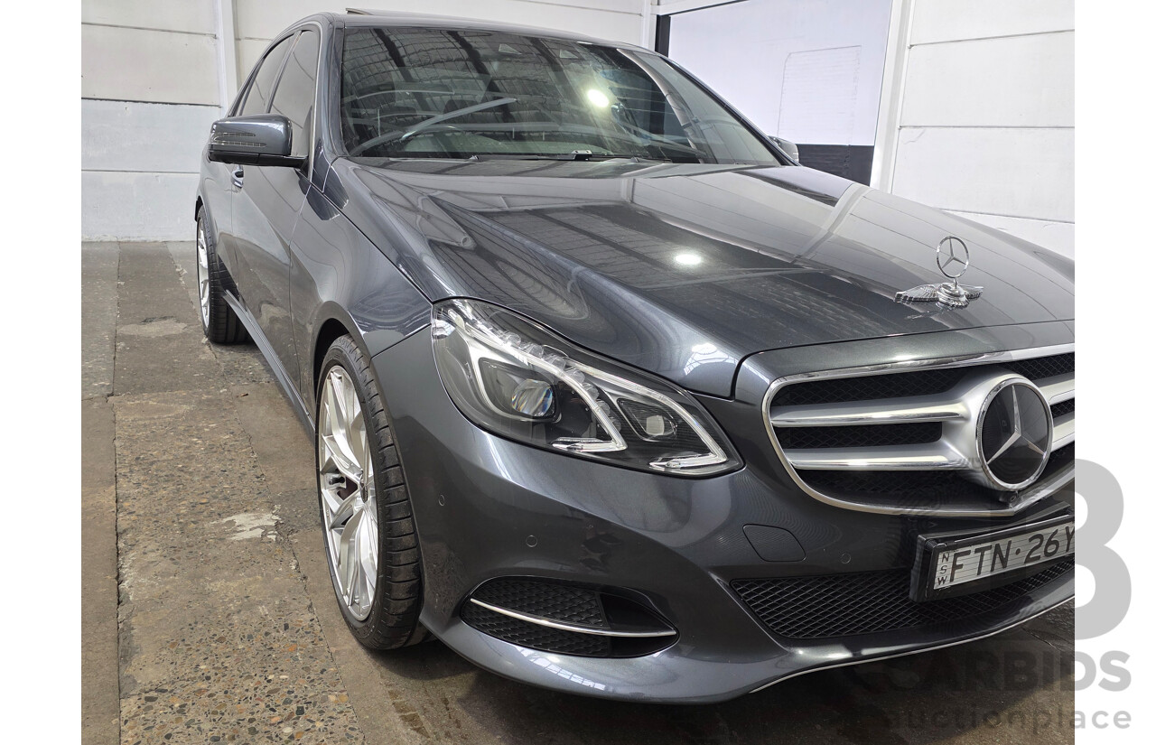 07/2014 Mercedes-Benz E250 W212 MY14 4d Sedan Tenorite Grey Metallic Turbo 2.0L