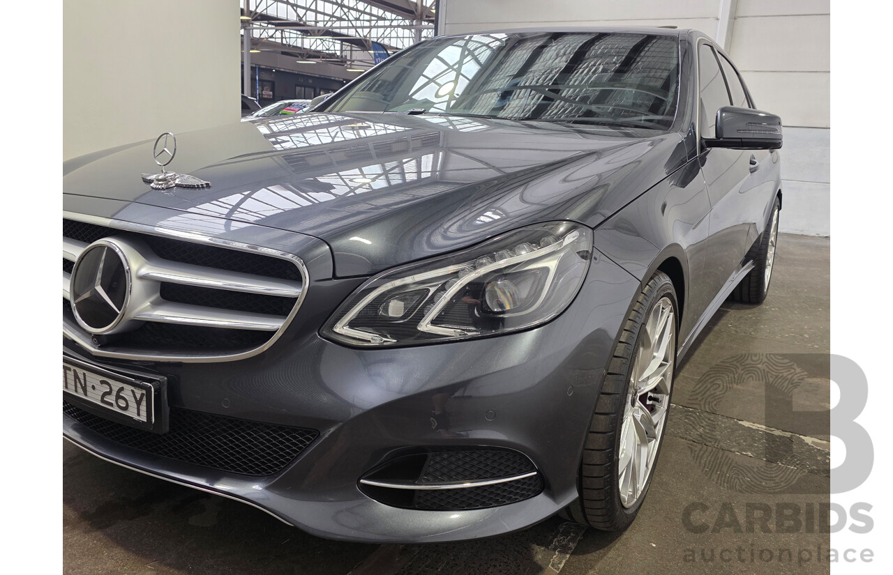 07/2014 Mercedes-Benz E250 W212 MY14 4d Sedan Tenorite Grey Metallic Turbo 2.0L