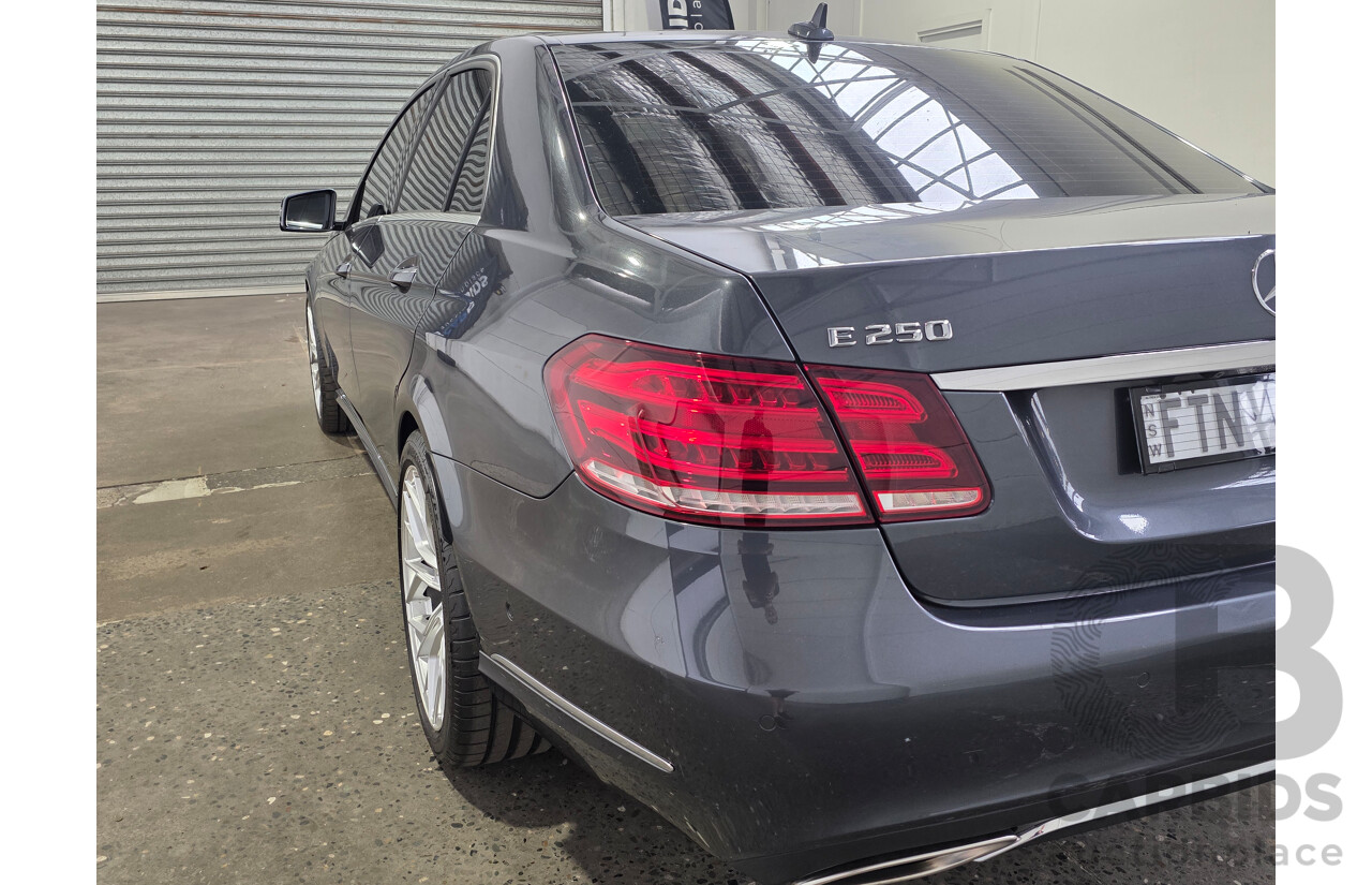 07/2014 Mercedes-Benz E250 W212 MY14 4d Sedan Tenorite Grey Metallic Turbo 2.0L