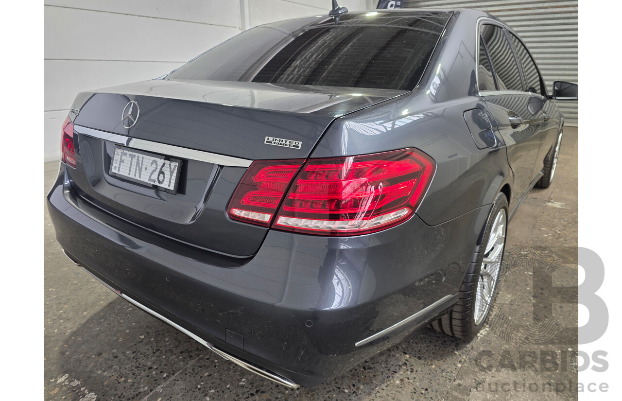 07/2014 Mercedes-Benz E250 W212 MY14 4d Sedan Tenorite Grey Metallic Turbo 2.0L