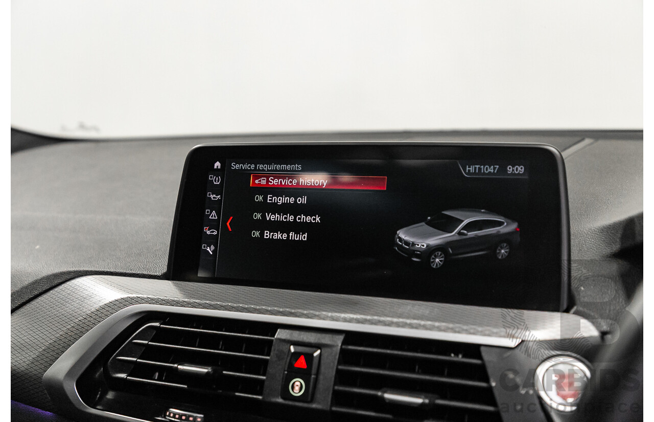 9/2019 BMW X4 xDrive30i M Sport (AWD) G02 5d Coupe Black Sapphire Metallic Turbo 2.0L