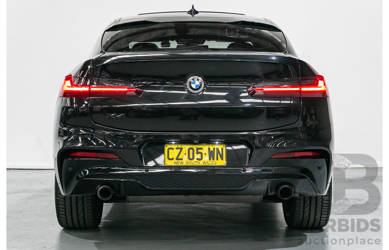9/2019 BMW X4 xDrive30i M Sport (AWD) G02 5d Coupe Black Sapphire Metallic Turbo 2.0L