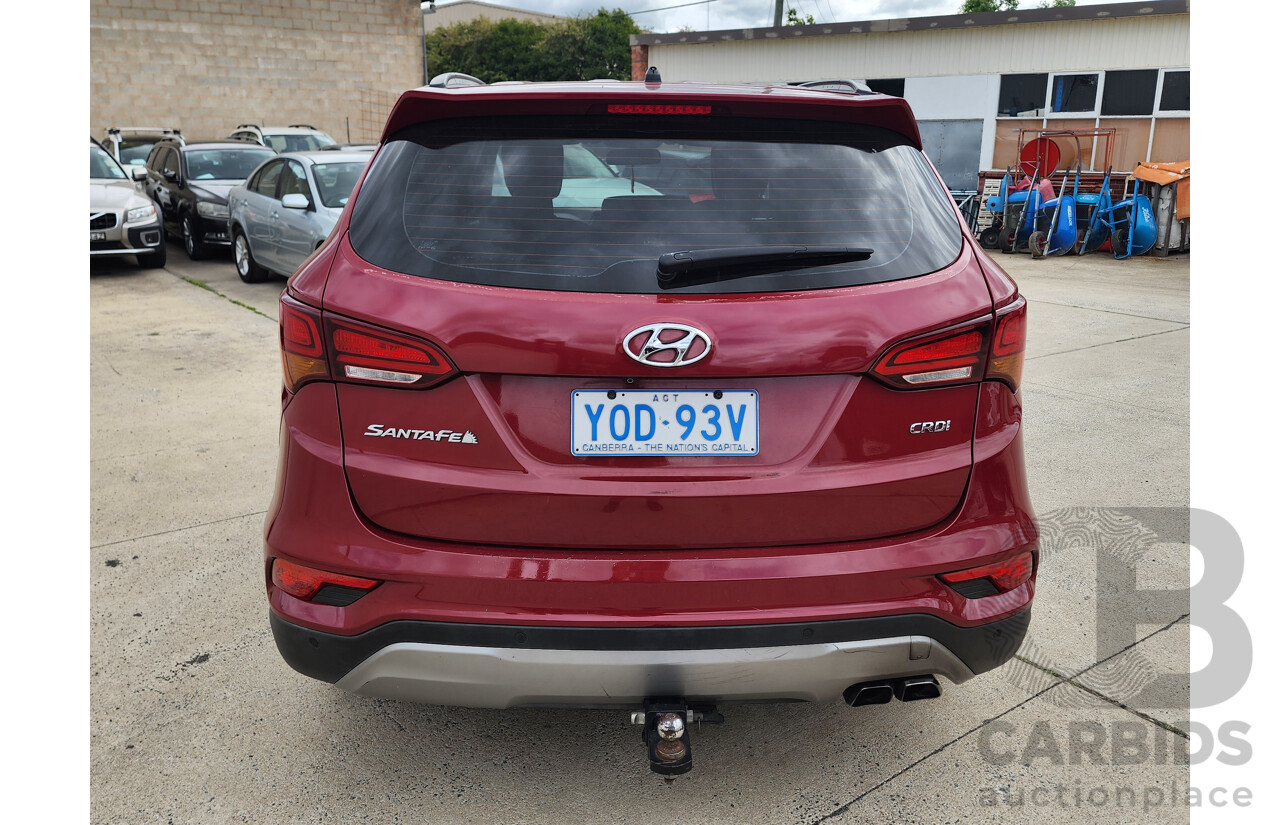 07/2016 Hyundai Santa Fe Active CRDi (4x4) DM SERIES II (DM3) 4d Wagon Red 2.2L