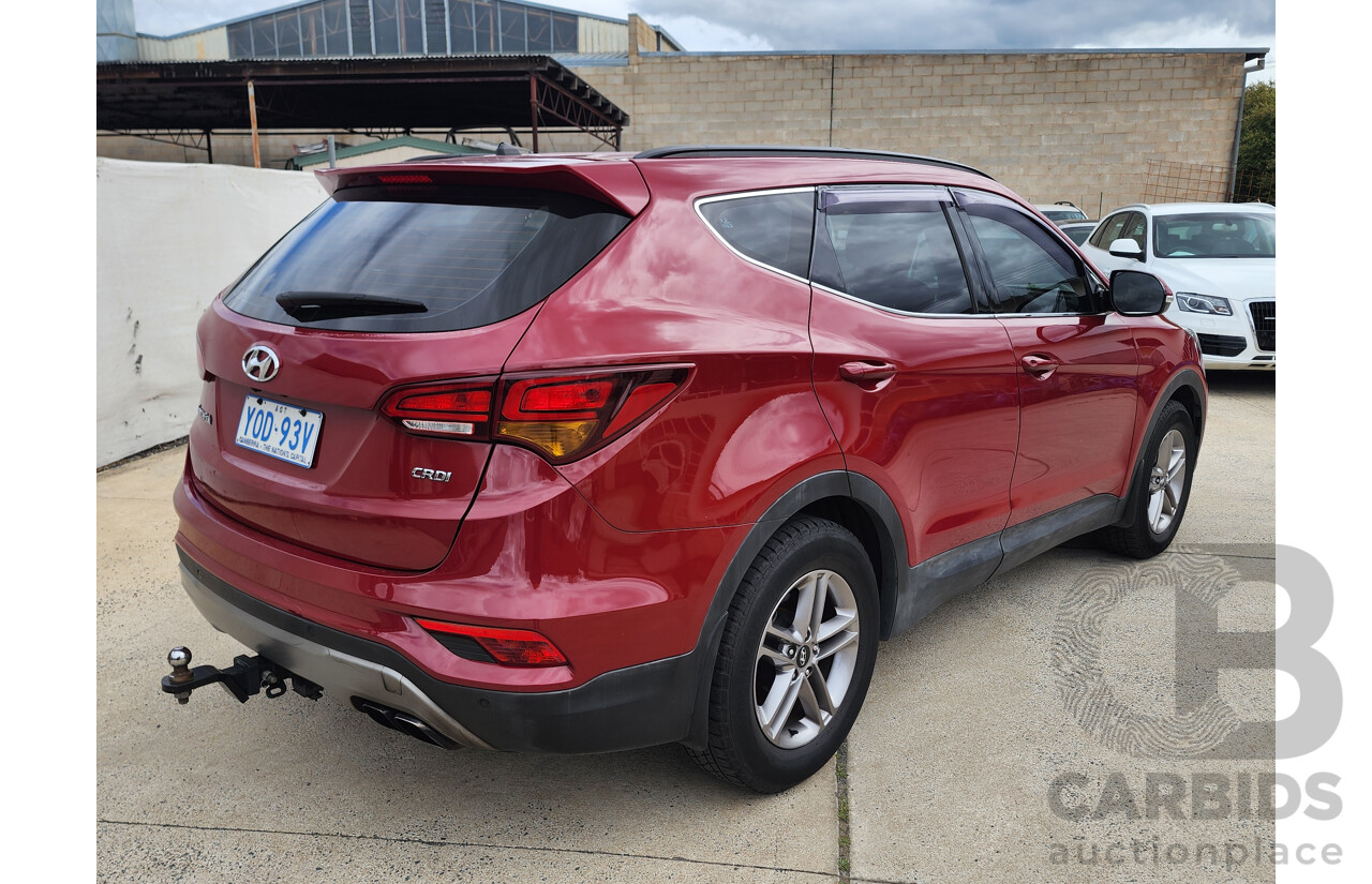 07/2016 Hyundai Santa Fe Active CRDi (4x4) DM SERIES II (DM3) 4d Wagon Red 2.2L
