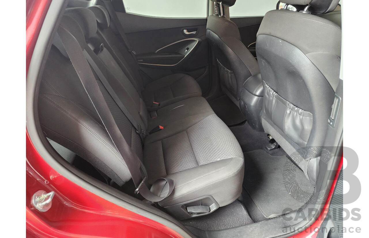 07/2016 Hyundai Santa Fe Active CRDi (4x4) DM SERIES II (DM3) 4d Wagon Red 2.2L