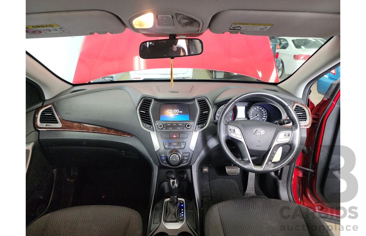 07/2016 Hyundai Santa Fe Active CRDi (4x4) DM SERIES II (DM3) 4d Wagon Red 2.2L