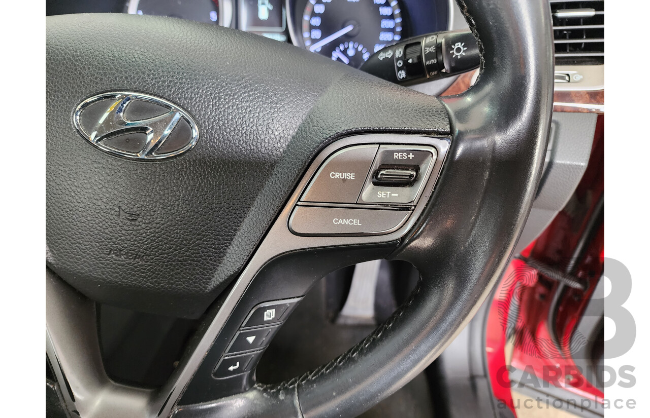 07/2016 Hyundai Santa Fe Active CRDi (4x4) DM SERIES II (DM3) 4d Wagon Red 2.2L