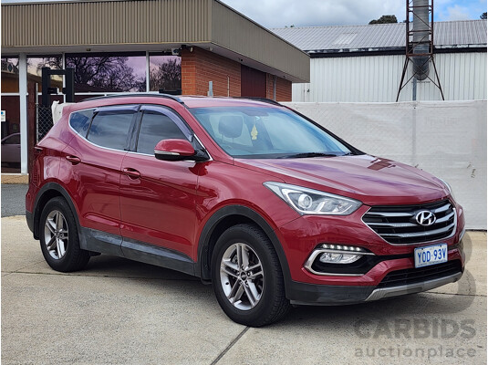 07/2016 Hyundai Santa Fe Active CRDi (4x4) DM SERIES II (DM3) 4d Wagon Red 2.2L