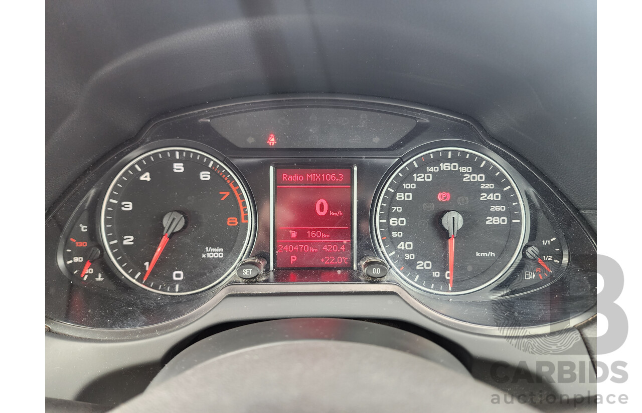 01/2010 Audi Q5 2.0 TFSI Quattro 8R MY10 4d Wagon Silver 2.0L