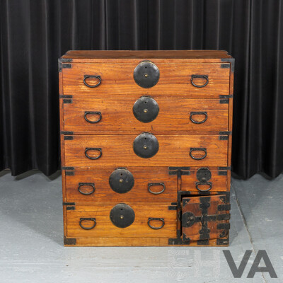 Antique Japanese Isho Tansu Chest