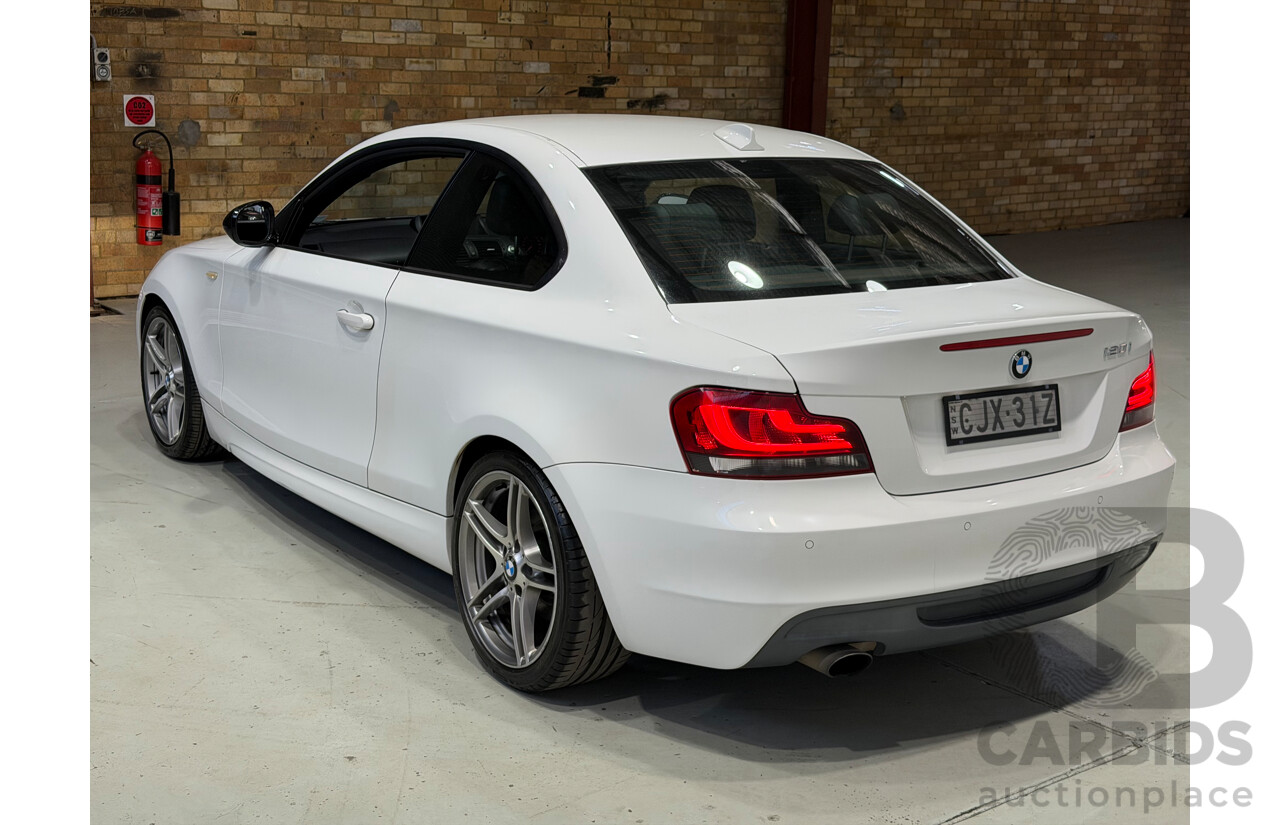 01/2013 BMW 120i  E82 MY12 Update 2d Coupe Alpine White Turbo Petrol 2.0L
