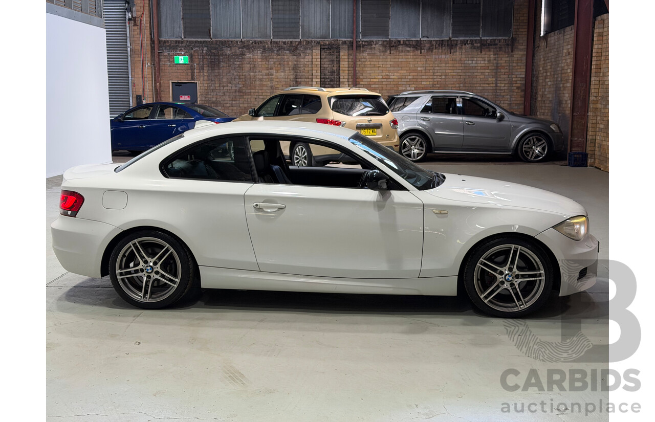 01/2013 BMW 120i  E82 MY12 Update 2d Coupe Alpine White Turbo Petrol 2.0L