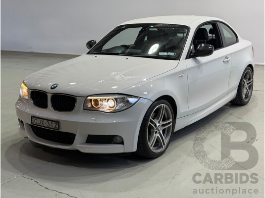 01/2013 BMW 120i  E82 MY12 Update 2d Coupe Alpine White Turbo Petrol 2.0L