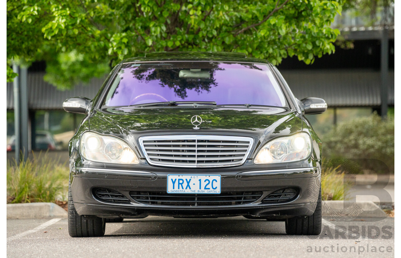 4/2003 Mercedes Benz S600L W220 4d Sedan Obsidian Black Metallic Twin Turbo V12 5.5L