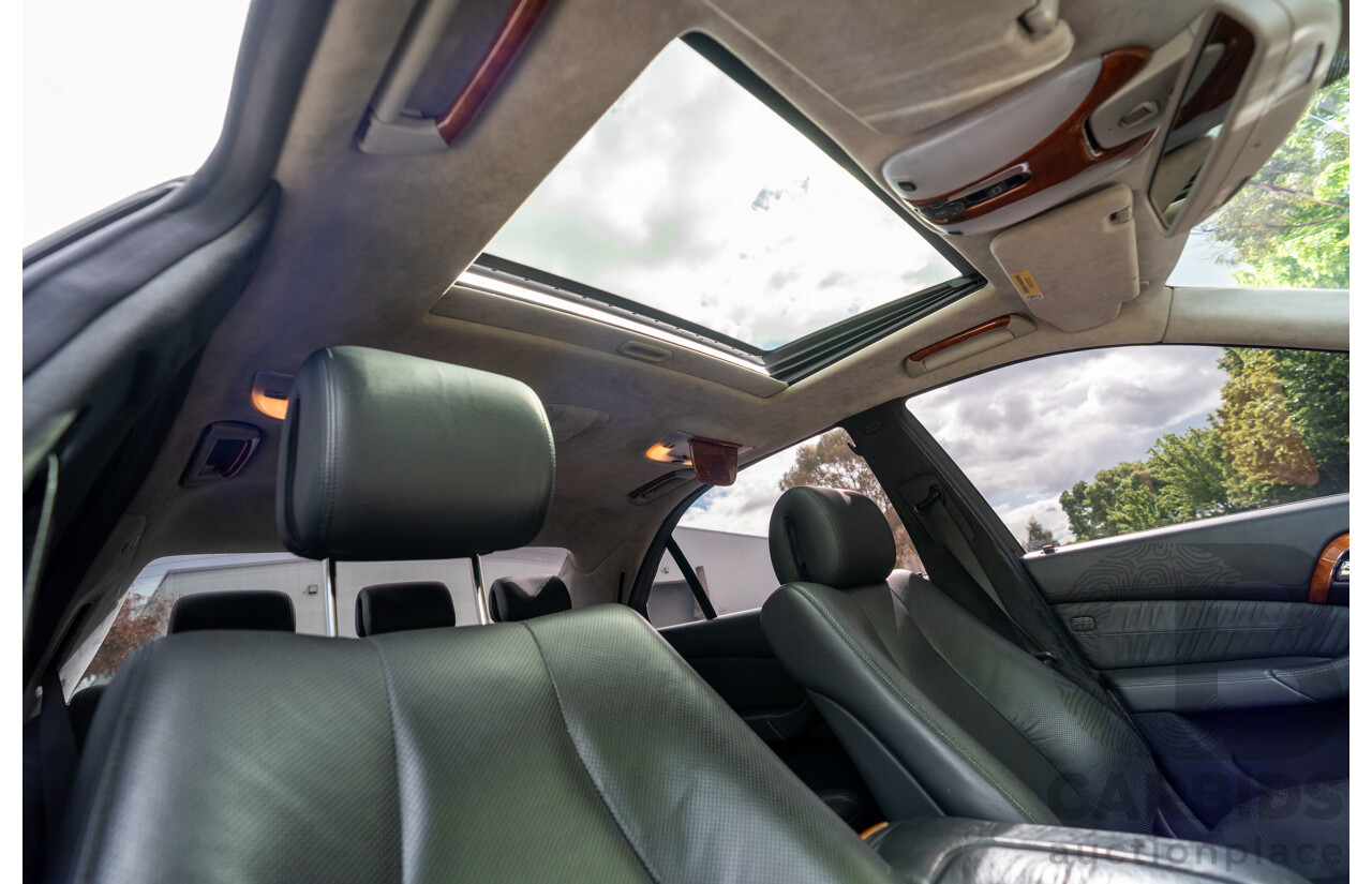 4/2003 Mercedes Benz S600L W220 4d Sedan Obsidian Black Metallic Twin Turbo V12 5.5L