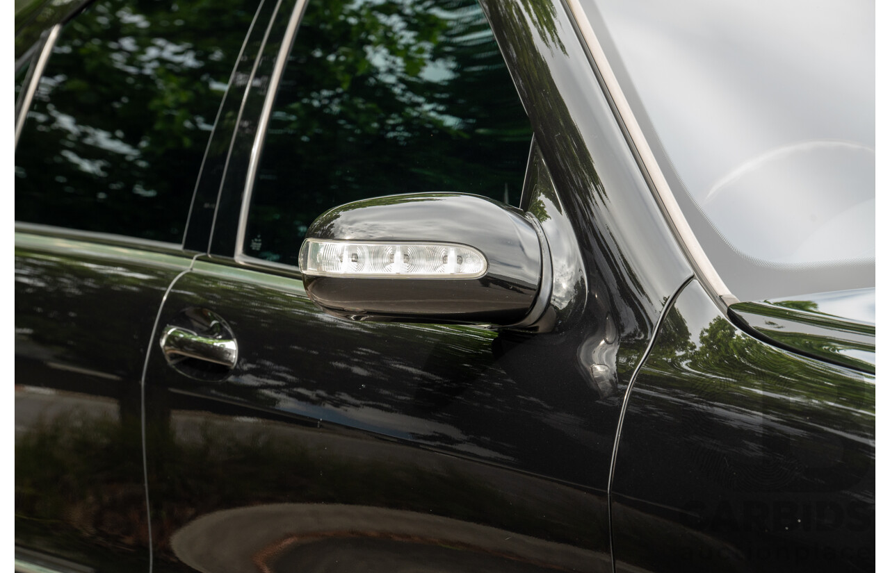 4/2003 Mercedes Benz S600L W220 4d Sedan Obsidian Black Metallic Twin Turbo V12 5.5L