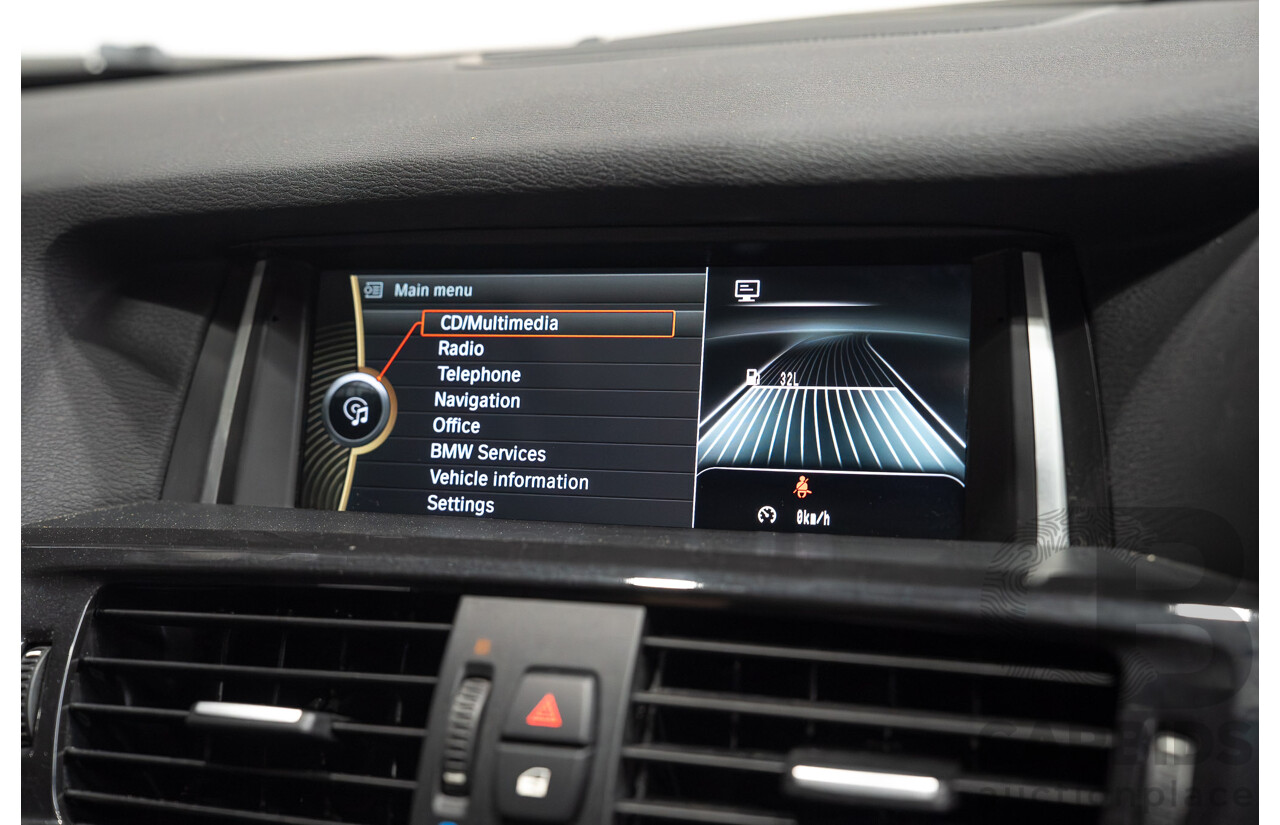 02/2013 BMW X3 xDrive 28i (4WD) F25 4d Wagon Black Turbo 2.0L