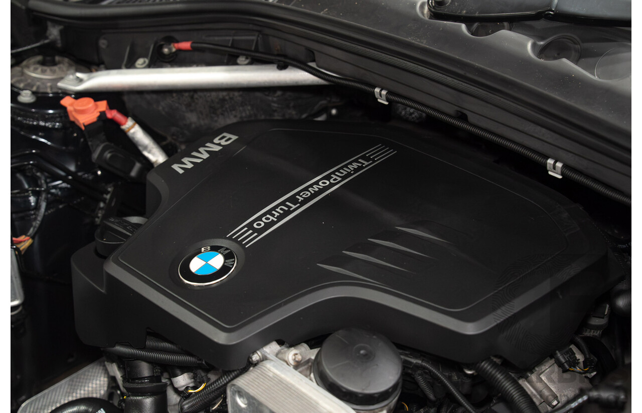 02/2013 BMW X3 xDrive 28i (4WD) F25 4d Wagon Black Turbo 2.0L