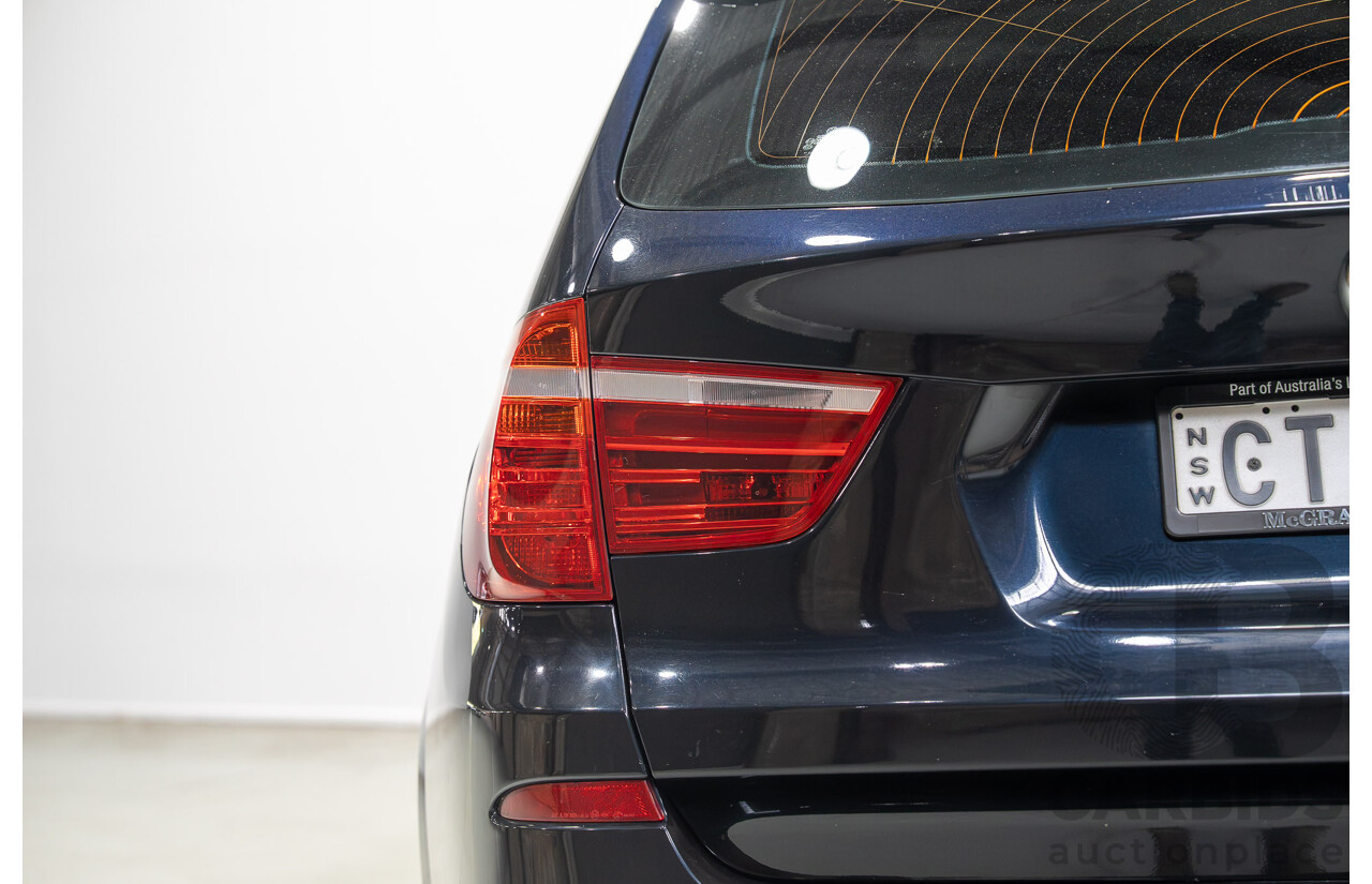 02/2013 BMW X3 xDrive 28i (4WD) F25 4d Wagon Black Turbo 2.0L