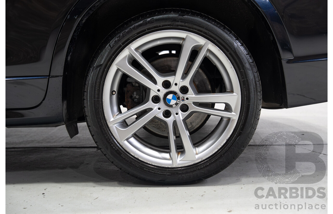 02/2013 BMW X3 xDrive 28i (4WD) F25 4d Wagon Black Turbo 2.0L