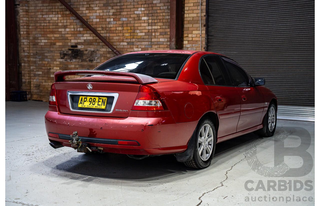 6/2006 Holden Berlina VZ MY06 4d Sedan Maroon V6 3.6L
